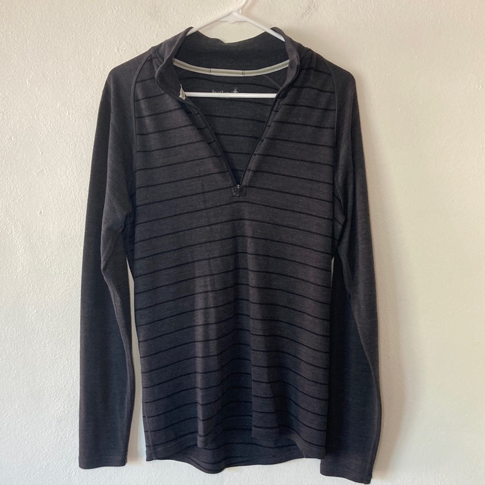 Smartwool Black Striped Men's Sweater